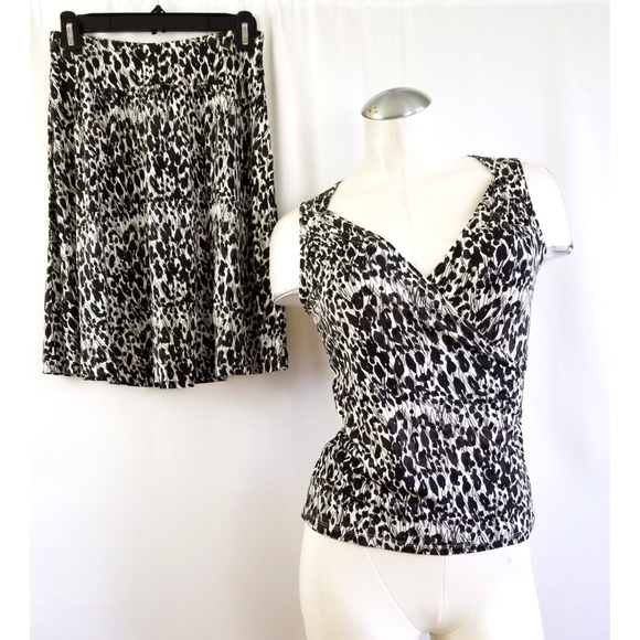 Ann Taylor Dresses & Skirts - Ann Taylor Size XSP Skirt Top Set Outfit Silk